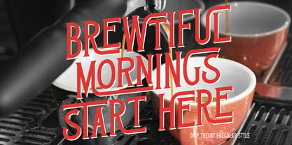 Drip Theory Font Poster 2