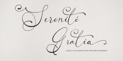 Serenité Gratia Font Poster 10