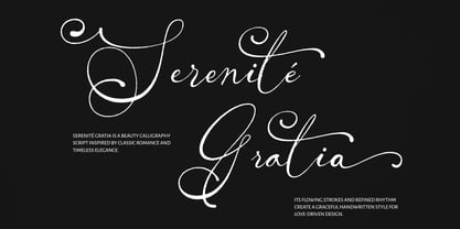 Serenité Gratia Font Poster 2