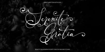 Serenité Gratia Font Poster 1