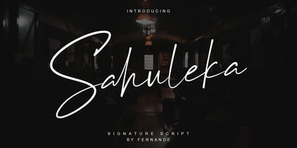Sahuleka Signature Font Poster 1