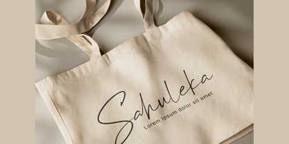 Sahuleka Signature Font Poster 6