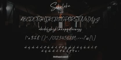 Sahuleka Signature Font Poster 7
