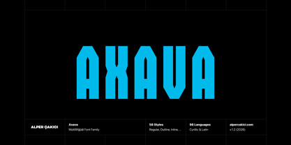 Axava Font Poster 1
