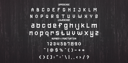 Carved Lines Font Poster 5