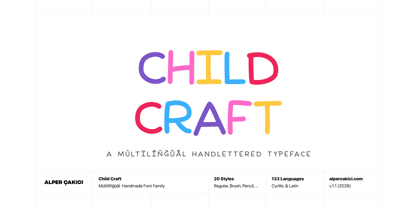 Child Craft Font Poster 1