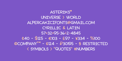 Child Craft Font Poster 12