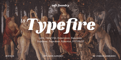 TA Typefire Font Poster 1