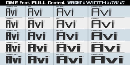 Avionic VF Font Poster 2