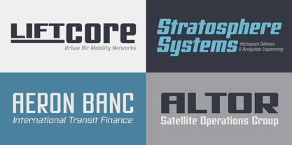 Avionic VF Font Poster 4