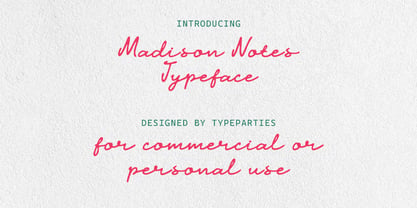 ATP Madison Notes Font Poster 9