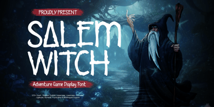 Salem Witch Font Poster 1
