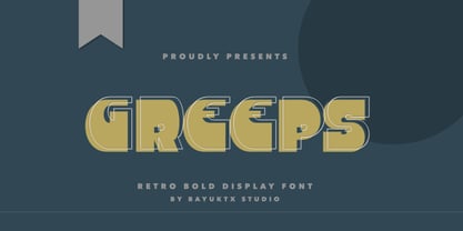 Greeps Font Poster 1