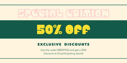Greeps Font Poster 7