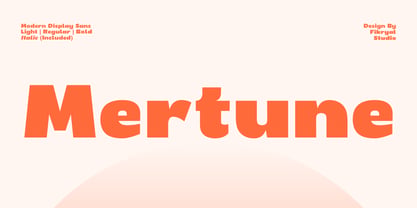 Mertune Font Poster 1
