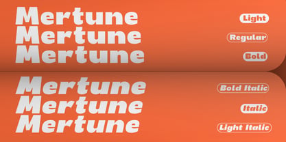 Mertune Font Poster 2