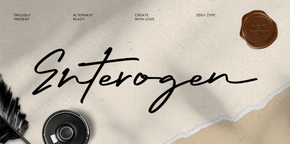 Enterogen Font Poster 1