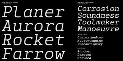 Syke Mono Slab Rnd Font Poster 15