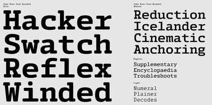 Syke Mono Slab Rnd Font Poster 14