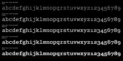 Syke Mono Slab Rnd Font Poster 9