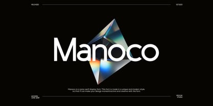 Manoco Font Poster 1
