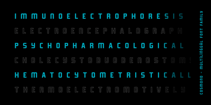 Cosmono Font Poster 8
