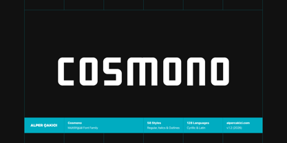 Cosmono Font Poster 1