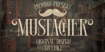 Mustacher Font Poster 1