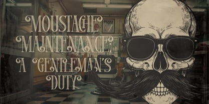 Mustacher Font Poster 2