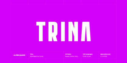 Trina Font Poster 1