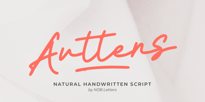 Auttens Font Poster 1