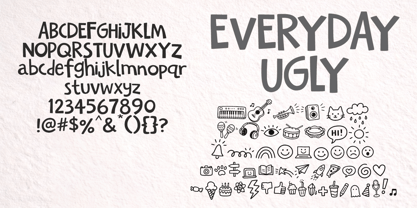 Everyday Ugly Font Poster 6