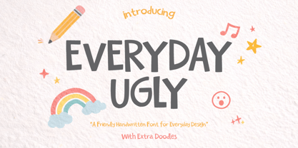 Everyday Ugly Font Poster 1