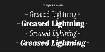 TF Mighu Slab Variable Font Poster 15