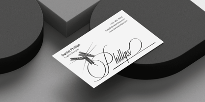 Risemotion Signature Font Poster 2
