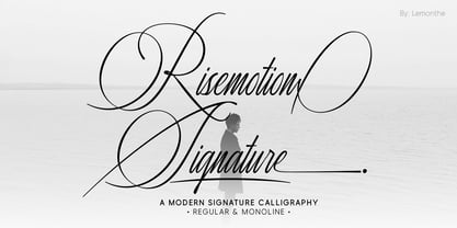 Risemotion Signature Font Poster 1