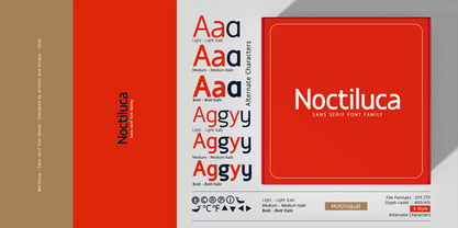 Noctiluca Font Poster 4