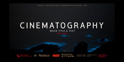 Noctiluca Font Poster 9