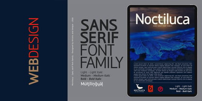 Noctiluca Font Poster 8