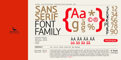 Noctiluca Font Poster 5