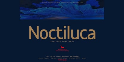 Noctiluca Font Poster 1