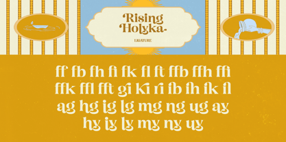 Rising Holyka Font Poster 11