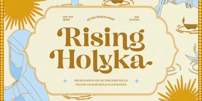 Rising Holyka Font Poster 1