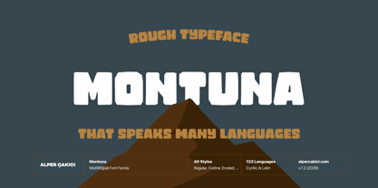 Montuna Font Poster 1