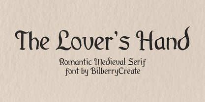 The Lovers Hand Font Poster 1