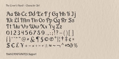 The Lovers Hand Font Poster 3