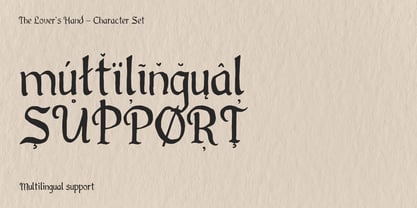 The Lovers Hand Font Poster 4