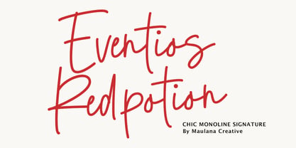 MC Eventios Redpotion Font Poster 1
