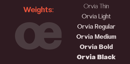 Orvia Font Poster 3