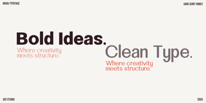Orvia Font Poster 6